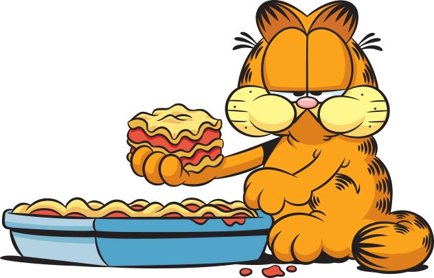 Garfield_comiendo